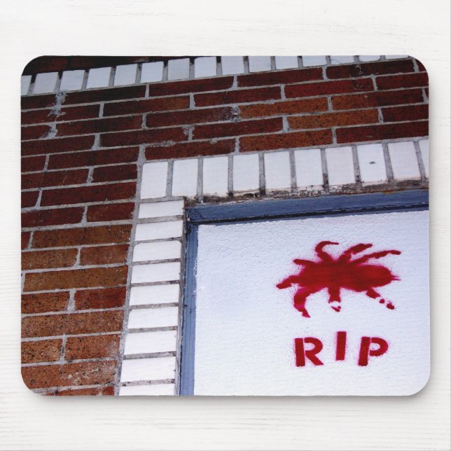 Mousepad stencil de aranha r.i.p. (Frente)