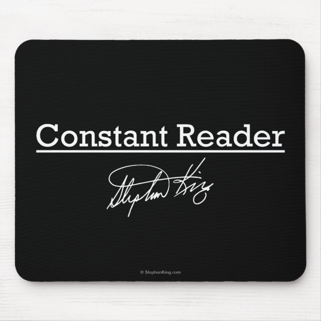 Mousepad Stephen King, leitor constante (Frente)
