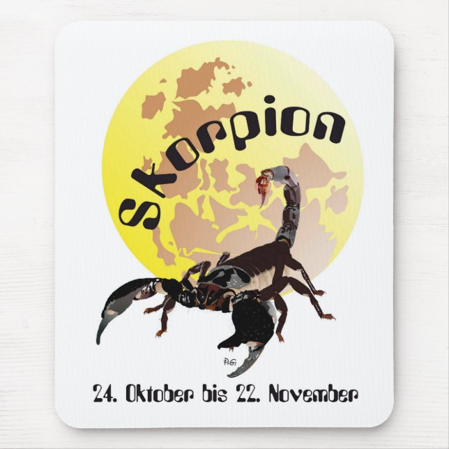 Mousepad Sternzeichen Skorpion Mauspad (Frente)
