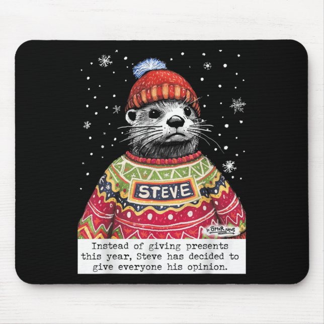 Mousepad Steve Otter Em vez de dar este ano  (Frente)