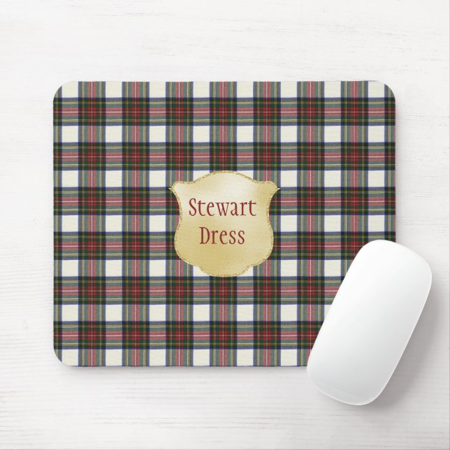 Mousepad Stewart Dress Modern Original Scottish Tartan (Com mouse)