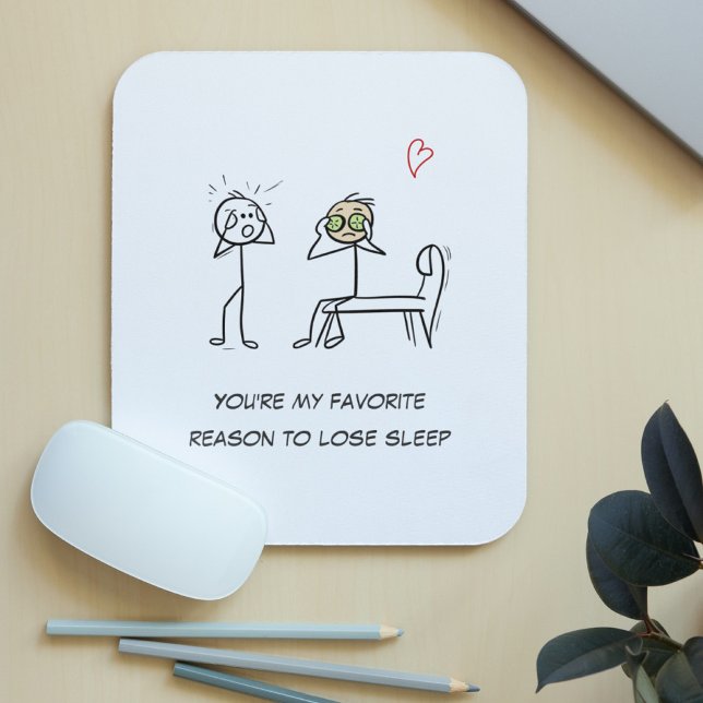 Mousepad Stickman Humor Cite Dia de os namorados Engraçado  (Criador carregado)