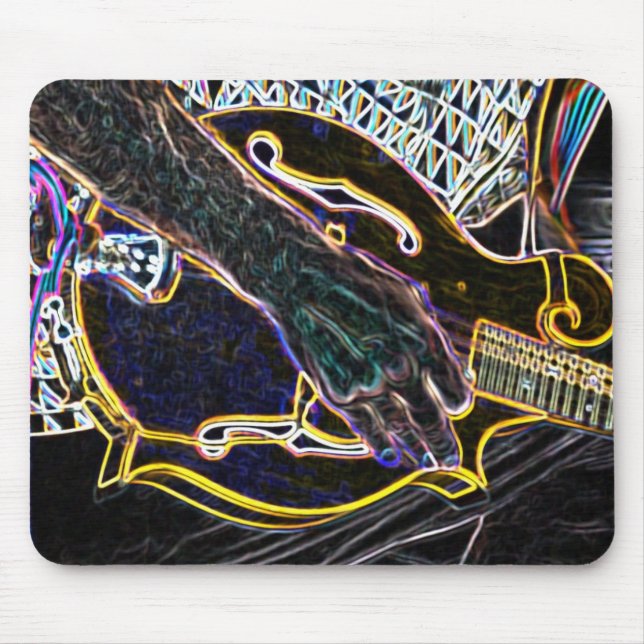mousepad stilized da canção da música da guitarra (Frente)