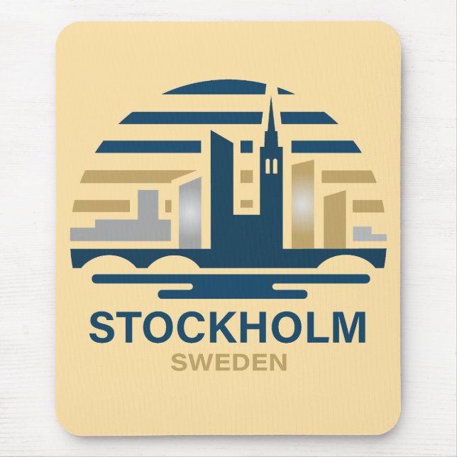 Mousepad Stockholm Sweden Europe (Frente)