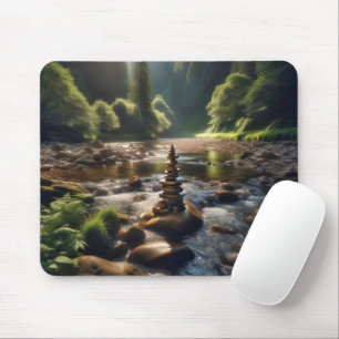 Mousepad Stone River Cairn