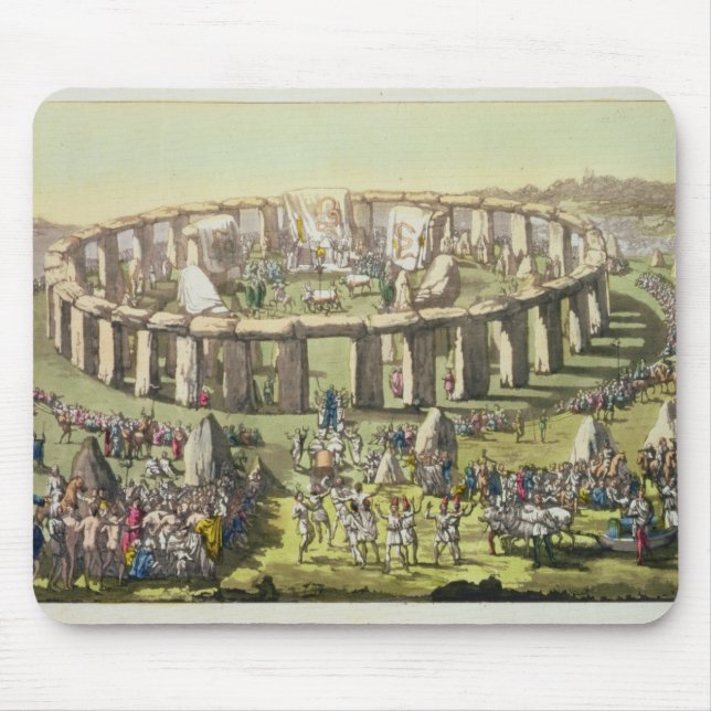 Mousepad Stonehenge, ou um templo circular dos Druids, pl (Frente)