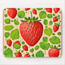 Mousepad Strawberry Dadaist Trabalho de arte