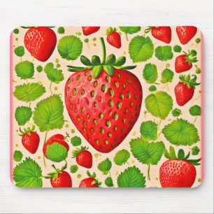 Mousepad Strawberry Dadaist Trabalho de arte
