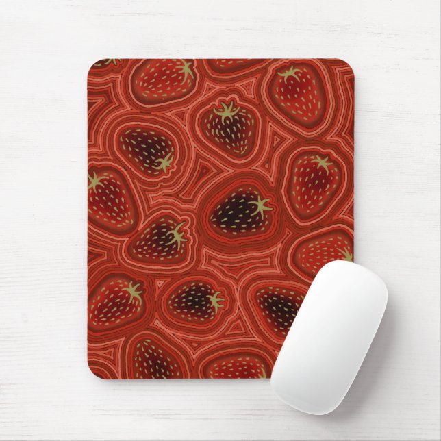 Mousepad Strawberry Dreams  (Com mouse)