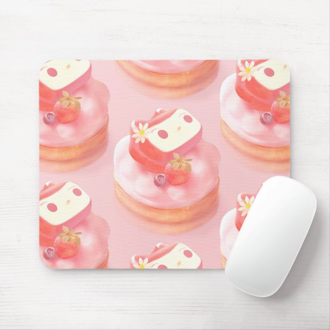 Mousepad Strawberry Tart (Com mouse)