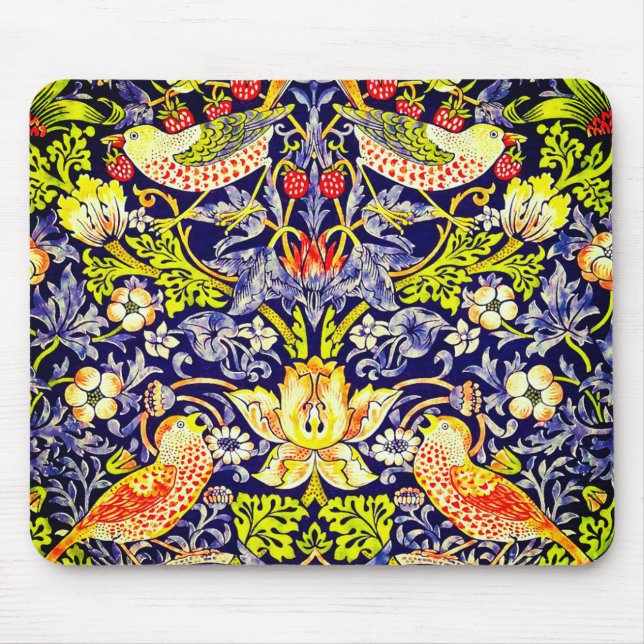 Mousepad Strawberry Thef Birds William Morris (Frente)