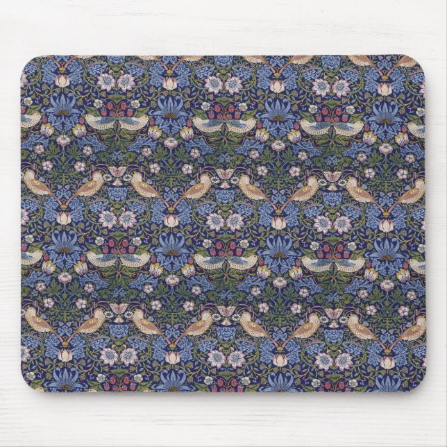 Mousepad Strawberry Thief por William Morris (Frente)