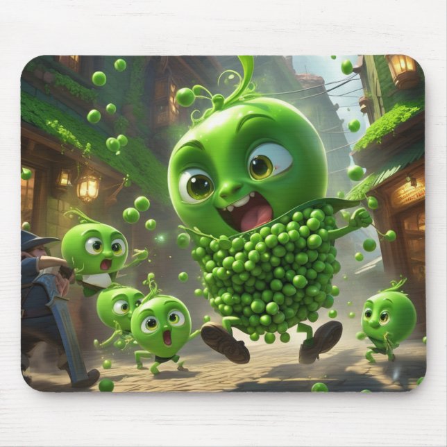 Mousepad Street Fighting Green Peas Fantasy (Frente)