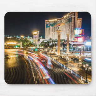Mousepad Street View de Las Vegas Nevada à noite