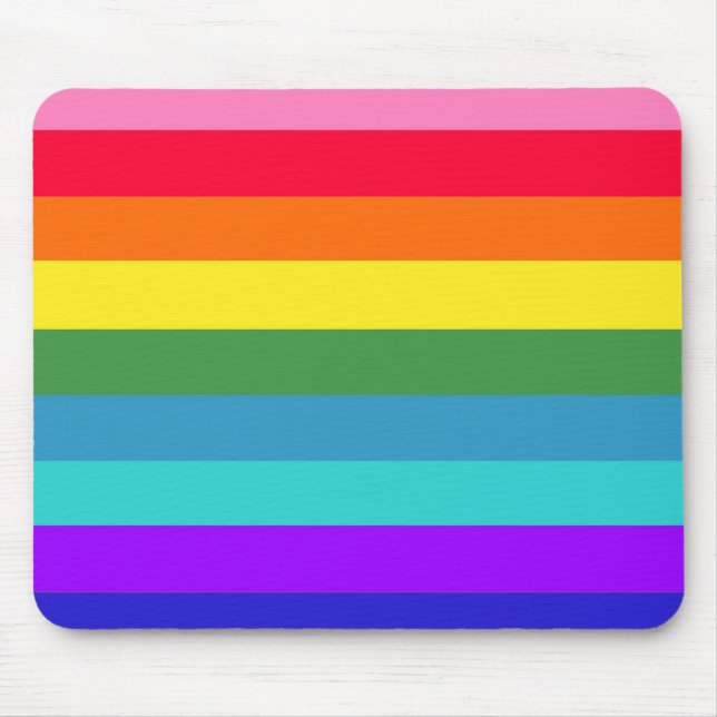 Mousepad Stripes Arco-íris (Frente)