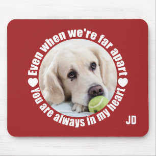 Mousepad SUA FOTO E Monograma Longe Distinto Pasta de Mouse