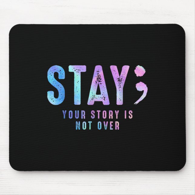 Mousepad Sua História De Teto Não É Suicídio Sobre Prevençã (Frente)