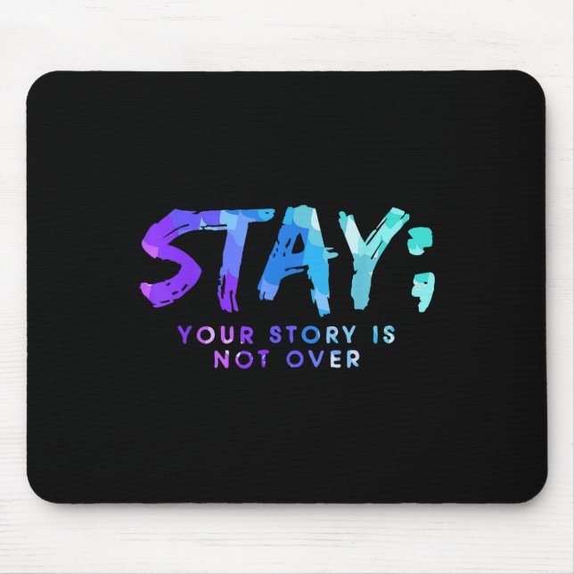 Mousepad Sua História Não Acabou De Estar Prevenção Suicida (Frente)