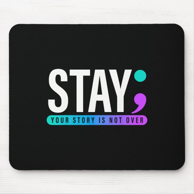 Mousepad Sua História Não Acabou De Estar Prevenção Suicida (Frente)
