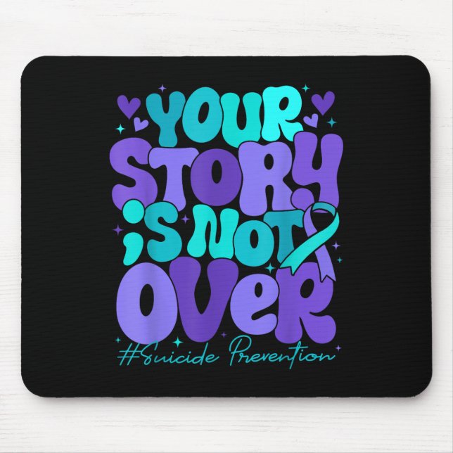 Mousepad Sua História Não Terminou Conscientização sobre Pr (Frente)