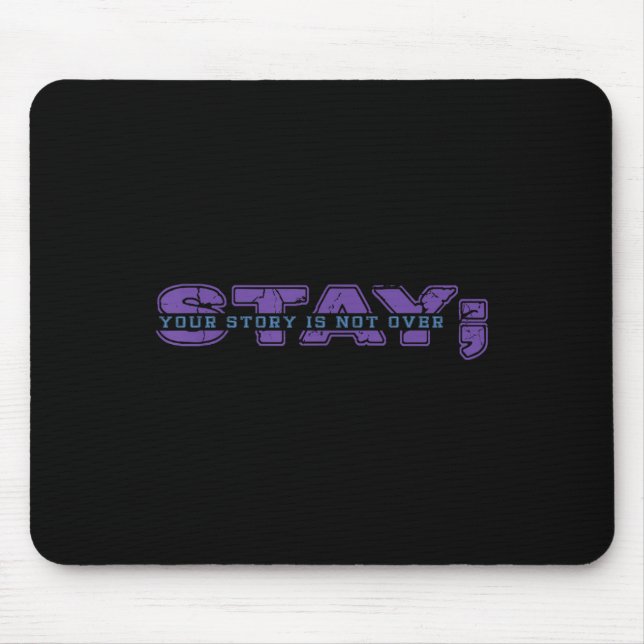 Mousepad Sua História Não Terminou Fique Bem Saúde Mental S (Frente)