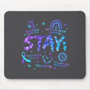 Mousepad Sua História Não Terminou Fique Prevenção de Suicí