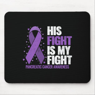 Mousepad Sua Luta É A Minha Consciência Do Câncer de pâncre