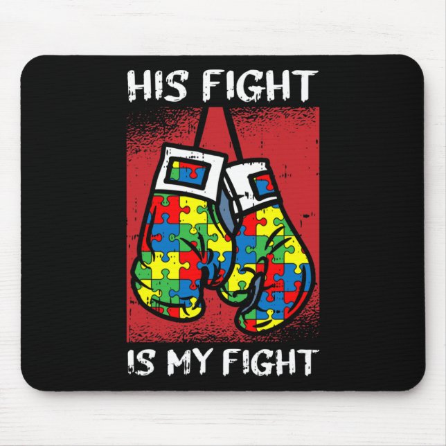 Mousepad Sua Luta É A Minha Luta Contra A Consciência Autis (Frente)