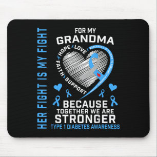 Mousepad Sua Luta É A Minha Luta Contra A Vovó Tipo 1.