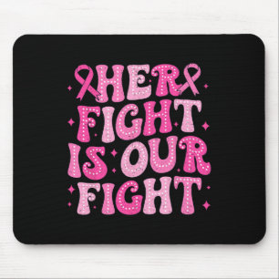 Mousepad Sua Luta É A Nossa Luta Contra O Cancer Rosa De Ou