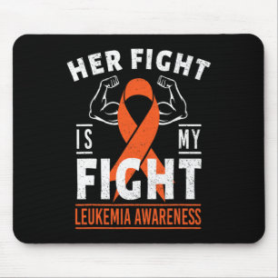 Mousepad Sua Luta é Minha Luta Contra a Leucemia Cancer Sen