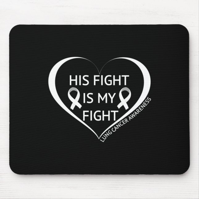 Mousepad Sua Luta É Minha Luta Mês de Conscientização do Câ (Frente)
