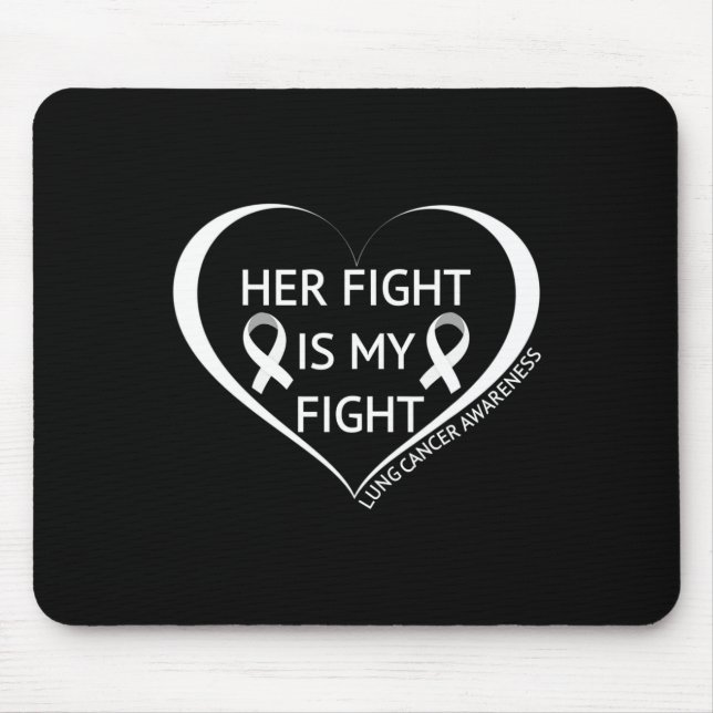 Mousepad Sua Luta É Minha Luta Mês de Conscientização do Câ (Frente)