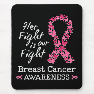 Mousepad Sua luta é nossa luta Sensibilização do Cancer da