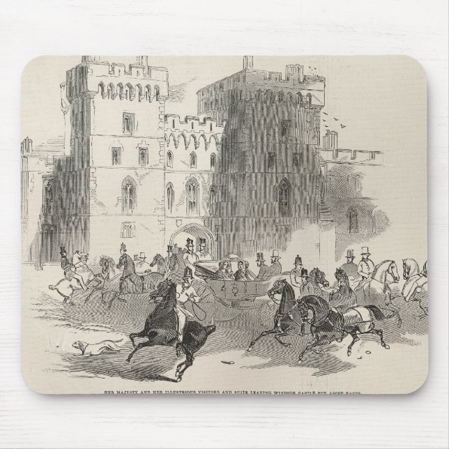Mousepad Sua majestade e seus visitantes ilustres (Frente)