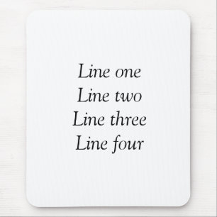 Mousepad Sua mensagem aqui adicionar texto nome imagem cita