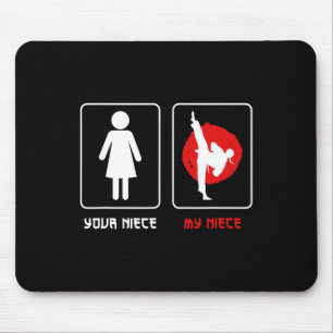 Mousepad Sua Sobrinha Minha Sobrinha Tio de Caratê Orgulhos