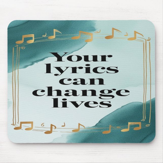 Mousepad Suas Letras Podem Mudar Vidas (Frente)
