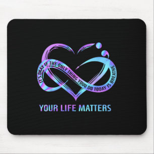 Mousepad Suas vidas Problemas com a Prevenção ao Suicídio R