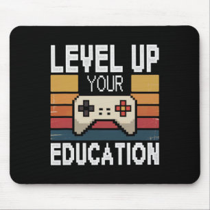 Mousepad Suba de Nível na Educação Video Gamer Desbloqueio