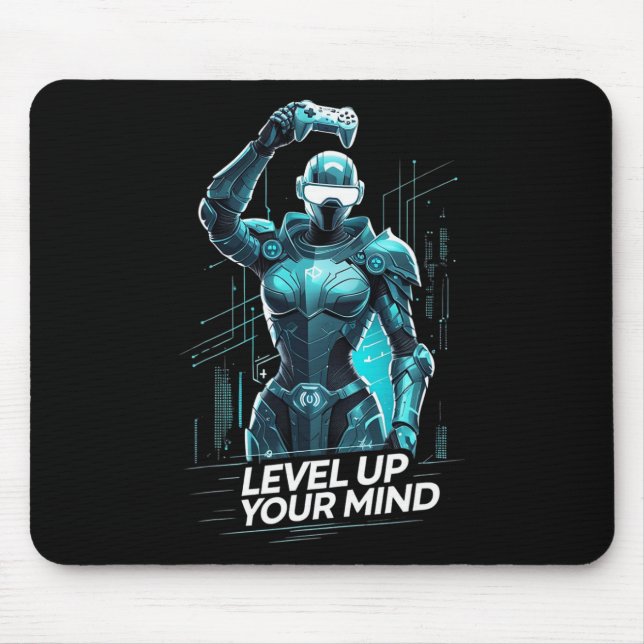 Mousepad Suba de Nível Seu Mental Ai Gamer (Frente)