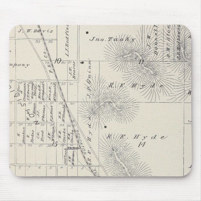 Mousepad Subdivisões de Pioneer Land Co (Frente)