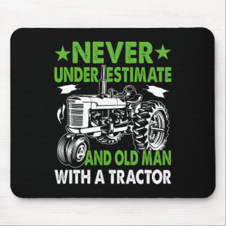 Mousepad Subestimar um velho com um trator