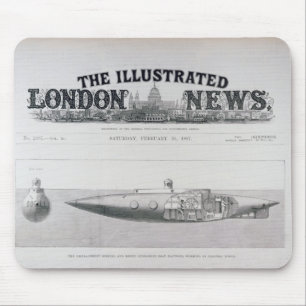 Mousepad Submarino de naufrágio e de aumentação do