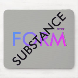 Mousepad "Substância sobre a forma"
