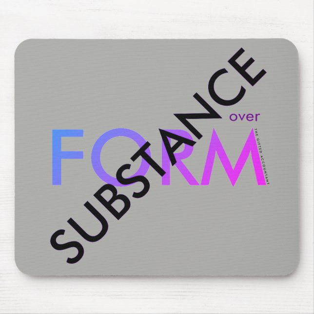 Mousepad "Substância sobre a forma" (Frente)