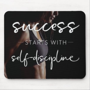 Mousepad Sucesso e Disciplina - Motivação dos Gym femininos