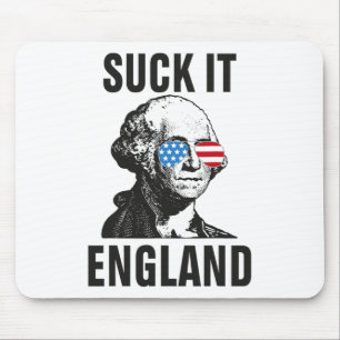 Mousepad Suck-it Inglaterra Engraçado 4 de julho George Was