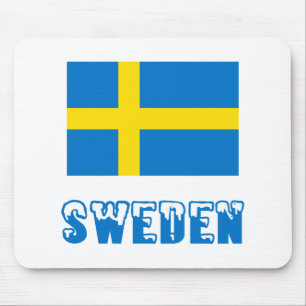 Mousepad Suecia e Bandeira Sueca