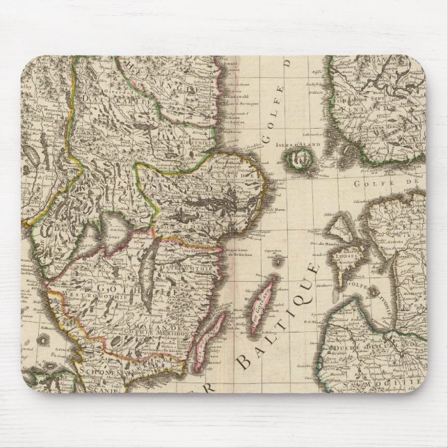 Mousepad Suecia, Noruega, Europa (Frente)